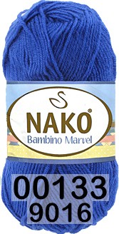 Пряжа Nako Baby Marvel 00133(9016) василек