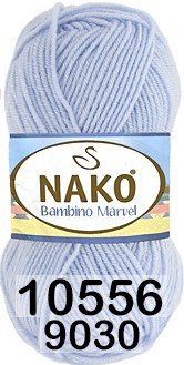 Пряжа Nako Baby Marvel 10556 св.голубой