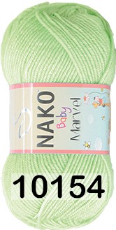 Пряжа Nako Baby Marvel 10154 светло-зеленый