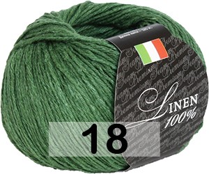 Пряжа Сеам Linen 100 18 хвойно зеленый