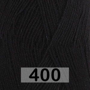Пряжа Drops Fabel Uni Colour 400 черный
