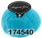 Пряжа Сеам Angora Fine 174540 яр.голубая бирюза