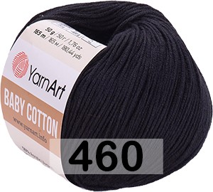 Пряжа YarnArt baby cotton 460 черный