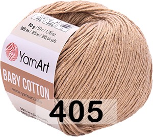 Пряжа YarnArt baby cotton 405 молочно-бежевый