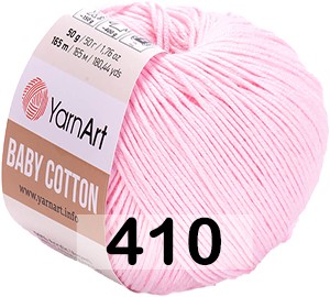 Пряжа YarnArt baby cotton 410 нежно-розовый