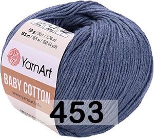 Пряжа YarnArt baby cotton 453 джинс