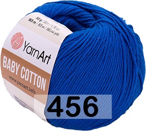 Пряжа YarnArt baby cotton 456 василек