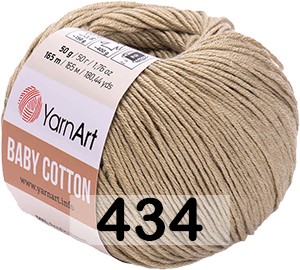Пряжа YarnArt baby cotton 434 льняной
