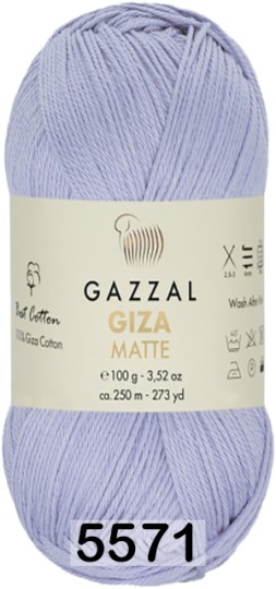 Пряжа Gazzal Giza Matte 125