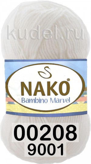 Пряжа Nako Bambino Marvel 06737 ярко-розовый