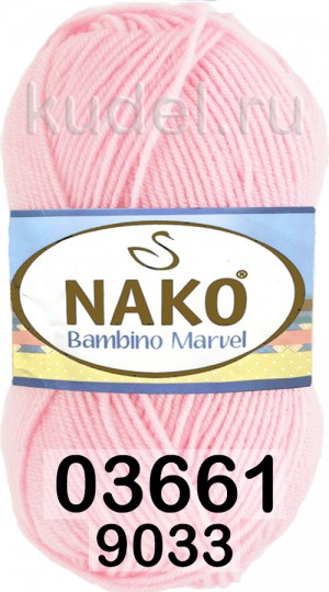 Пряжа Nako Bambino Marvel 03661 розовый