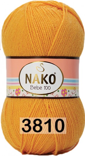 Пряжа Nako Bebe 100 03810 ГОРЧИЧНЫЙ