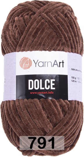 Пряжа YarnArt Dolce 791 кофейный