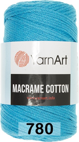 Пряжа YarnArt macrame cotton 780 голубой
