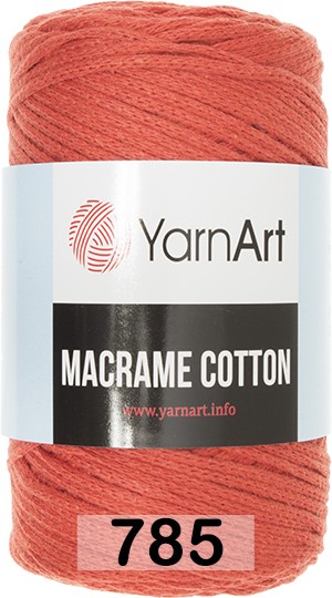 Пряжа YarnArt macrame cotton 785 терракот