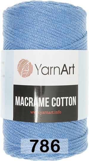 Пряжа YarnArt macrame cotton 786 синий