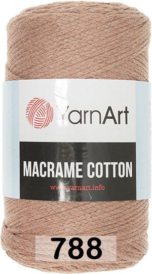Пряжа YarnArt macrame cotton 788 горький шоколад