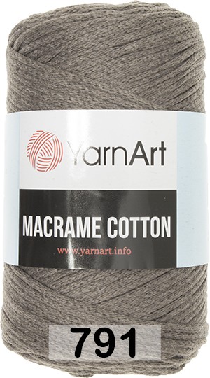 Пряжа YarnArt macrame cotton 791 кофе с молоком