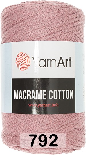 Пряжа YarnArt macrame cotton 792 сухая роза