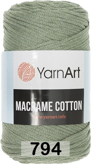 Пряжа YarnArt macrame cotton 794 болотный