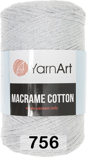 Пряжа YarnArt macrame cotton 756 св.серый