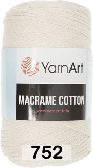 Пряжа YarnArt macrame cotton 752 натуральный