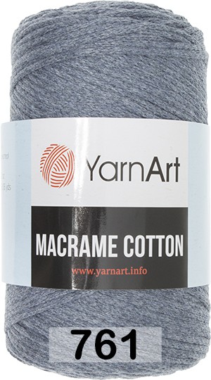 Пряжа YarnArt macrame cotton 761 джинс