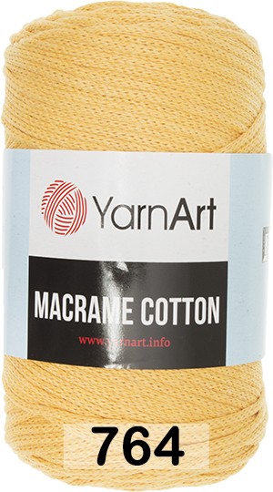 Пряжа YarnArt macrame cotton 764 яр.желтый