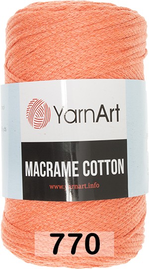 Пряжа YarnArt macrame cotton 770 оранжевый