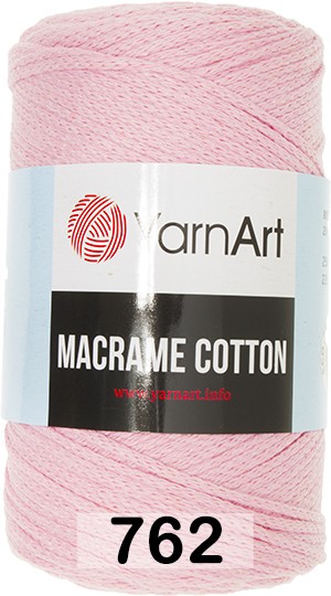 Пряжа YarnArt macrame cotton 762 св.розовый
