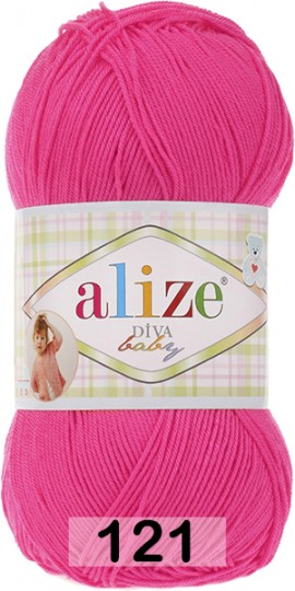 Пряжа Alize Diva Baby 121 розовый