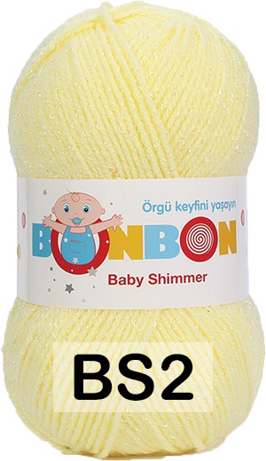 Пряжа Nako Bonbon Baby Shimmer bs2(98905) желтый