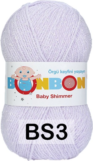 Пряжа Nako Bonbon Baby Shimmer bs3(98906) сиреневый
