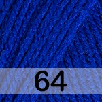 Пряжа YarnArt Elite 64 синий