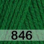 Пряжа YarnArt Elite 846 т.зеленый