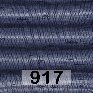 Пряжа Drops Fabel Long Print 917 глубокий океан