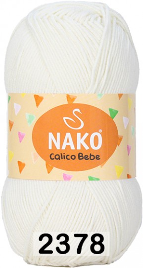 Пряжа Nako CALICO BEBE 2378 молочный