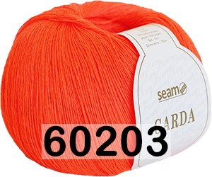 Пряжа Сеам GARDA 60203 оранжевый неон