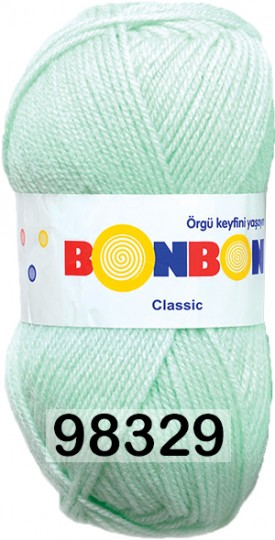 Пряжа Nako Bonbon Classic 98329 МЕНТОЛ