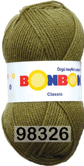 Пряжа Nako Bonbon Classic 98326 КАМУФЛЯЖНЫЙ