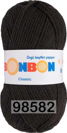 Пряжа Nako Bonbon Classic 98582 СЕРО-КОРИЧНЕВЫЙ