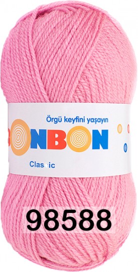 Пряжа Nako Bonbon Classic 98588 РОЗОВЫЙ