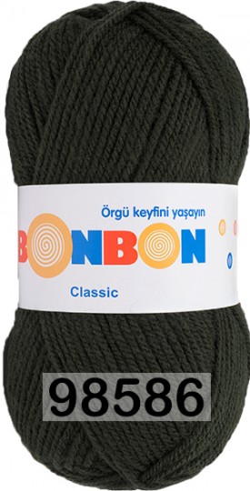 Пряжа Nako Bonbon Classic 98586 Т.ХАКИ