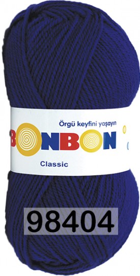 Пряжа Nako Bonbon Classic 98404 фиолетово-чернильный