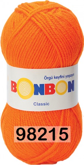 Пряжа Nako Bonbon Classic 98215 МОРКОВНЫЙ
