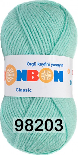 Пряжа Nako Bonbon Classic 98203 АКВАМАРИНОВЫЙ