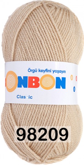 Пряжа Nako Bonbon Classic 98209 СВ.БЕЖ