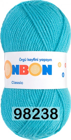Пряжа Nako Bonbon Classic 98238 БИРЮЗОВЫЙ