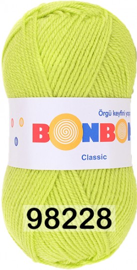 Пряжа Nako Bonbon Classic 98228 ЛАЙМ