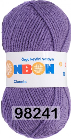 Пряжа Nako Bonbon Classic 98241 СВ.ФИОЛЕТОВЫЙ